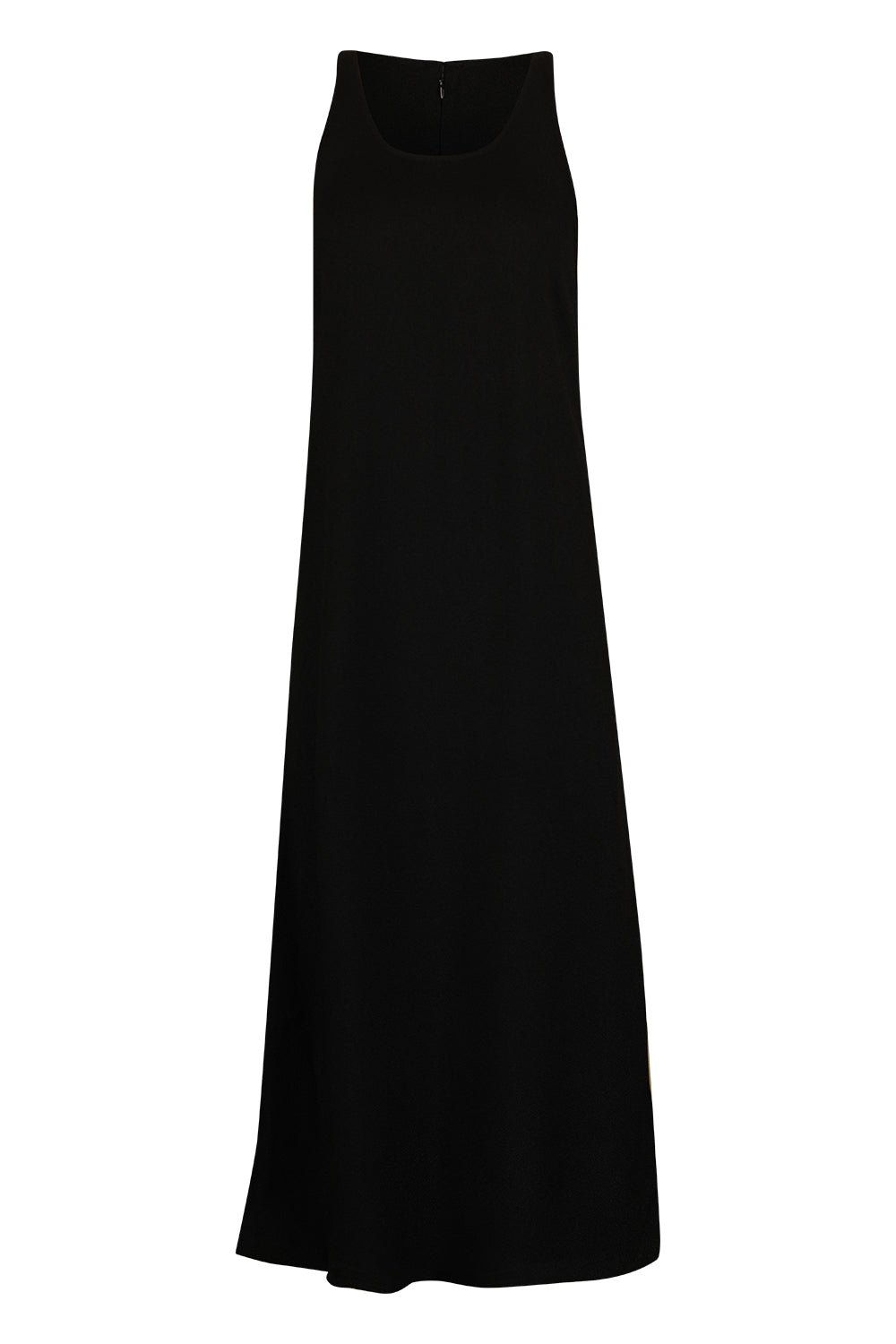 Sleeveless Scoop Neck Sable Dress