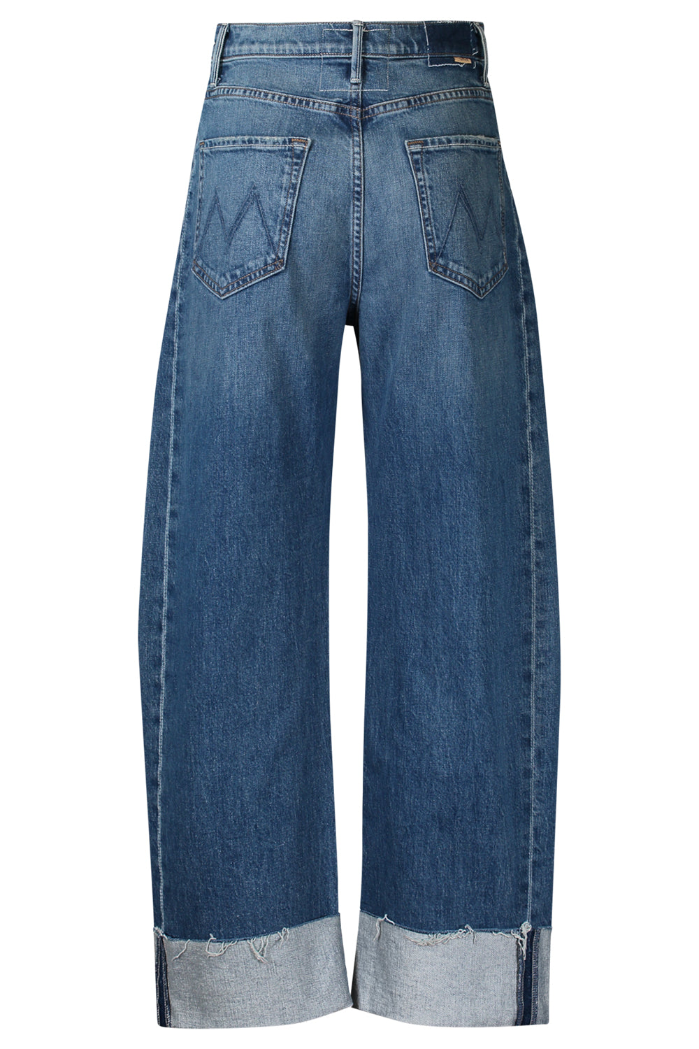 The Half-Pipe Flood Cuff Frayed Pant-BLUE-25-CLOTHINGPANTDENIM-MOTHER