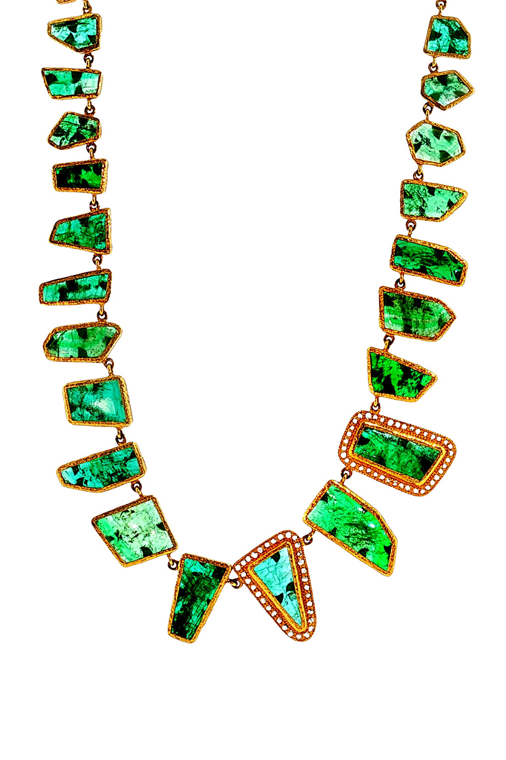  Emerald Affinity Slice Necklace-YELLOW GOLD-JEWELRYFINE JEWELNECKLACE O-COOMI 