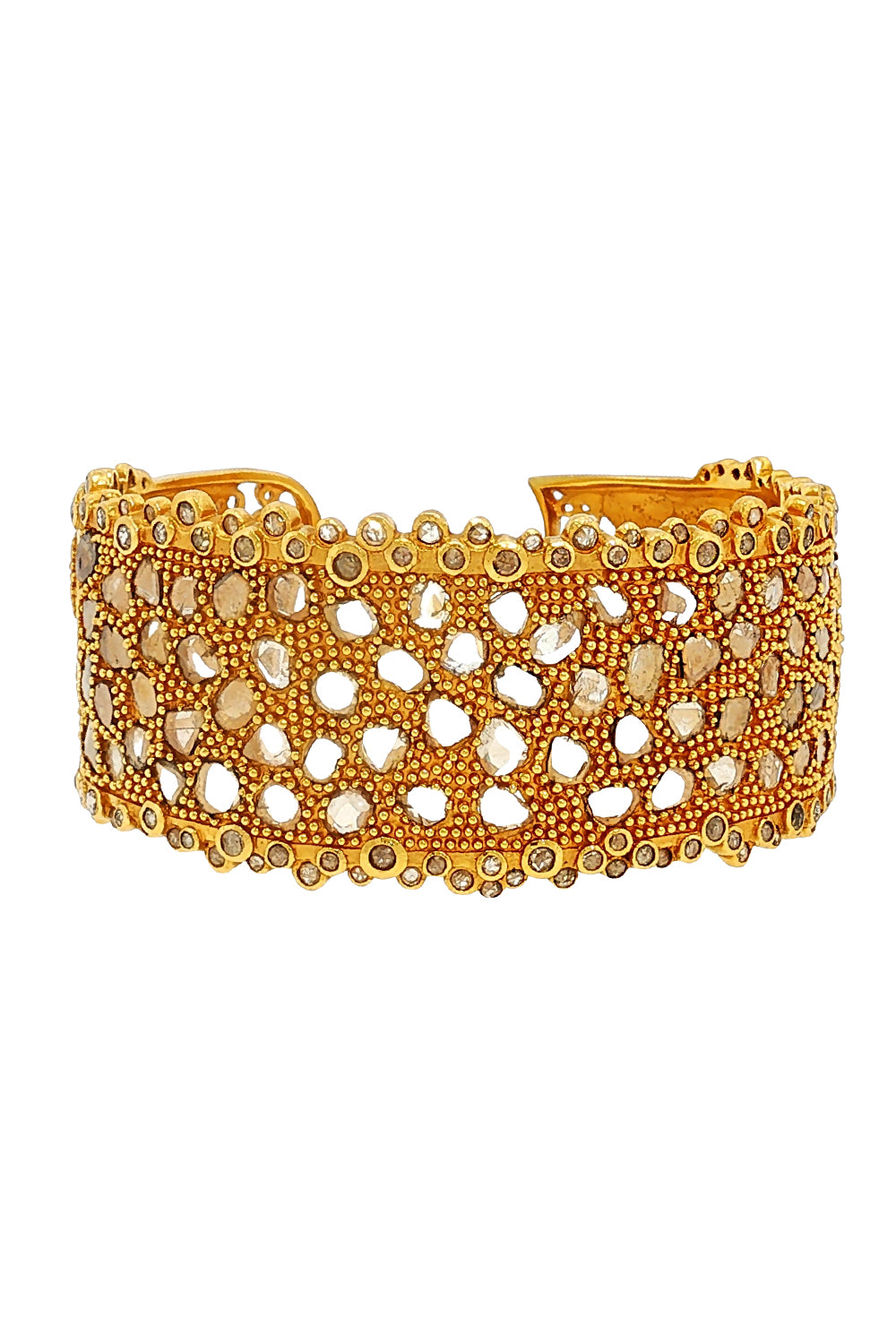 Diamond Rose Eternity Bracelet-YELLOW GOLD-JEWELRYFINE JEWELBRACELET O-COOMI