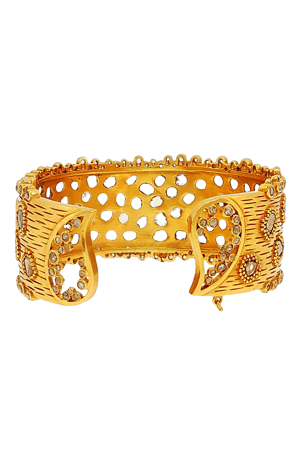  Diamond Rose Eternity Bracelet-YELLOW GOLD-JEWELRYFINE JEWELBRACELET O-COOMI 