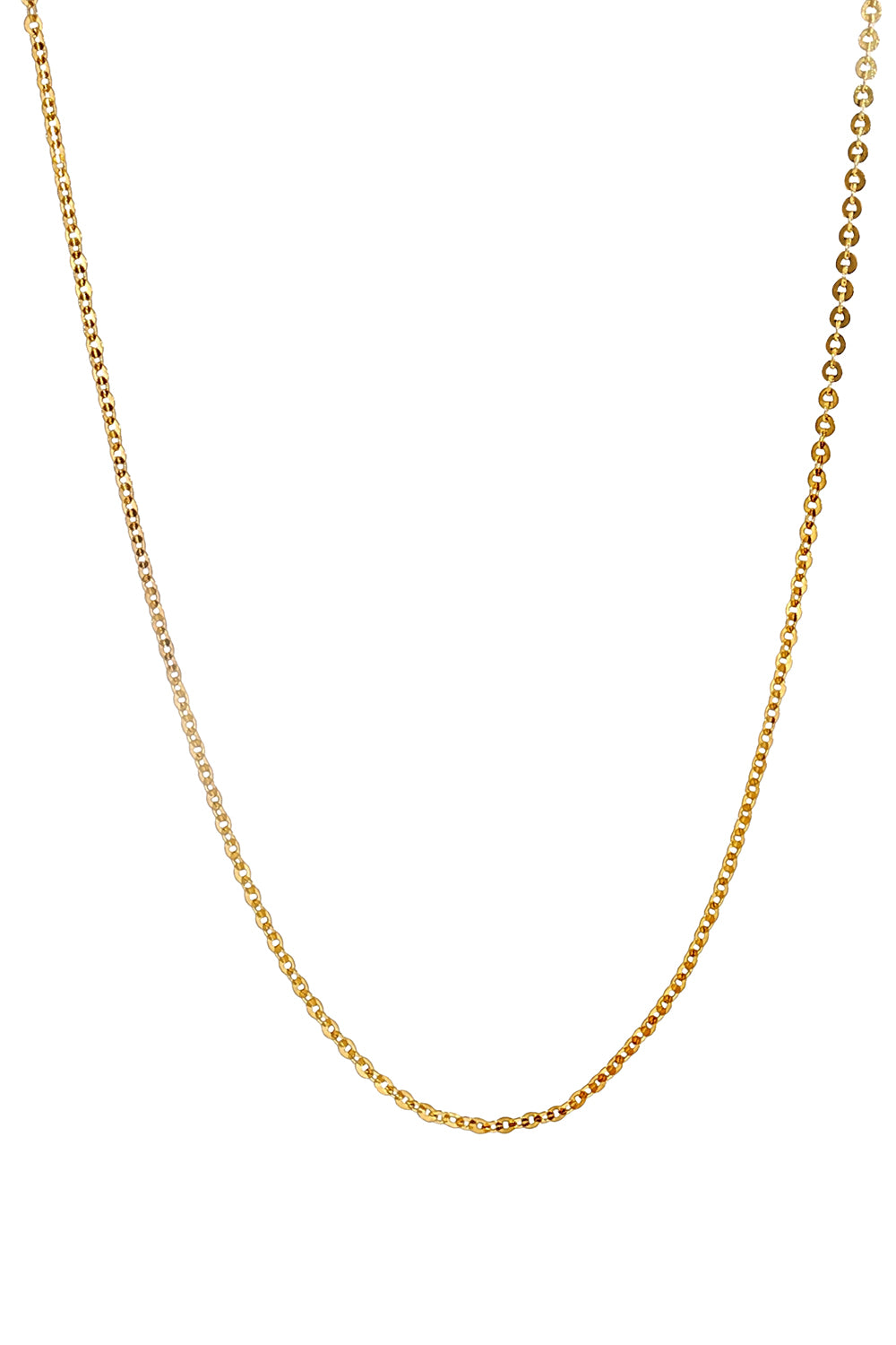  Flat Round Chain Necklace-YELLOW GOLD-24-JEWELRYFINE JEWELNECKLACE O-COOMI 