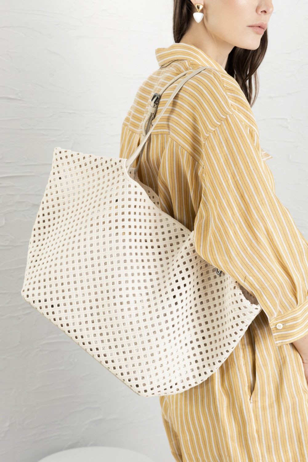 Embroidered Panier Handbag-WHITE-O/S-HANDBAGTOTES-BRUNELLO CUCINELLI