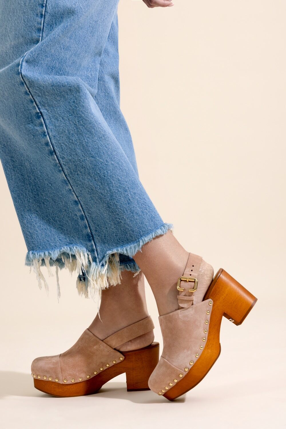 Jeanette Wedge Clog-PINK-36-SHOEMULE-CHLOÉ