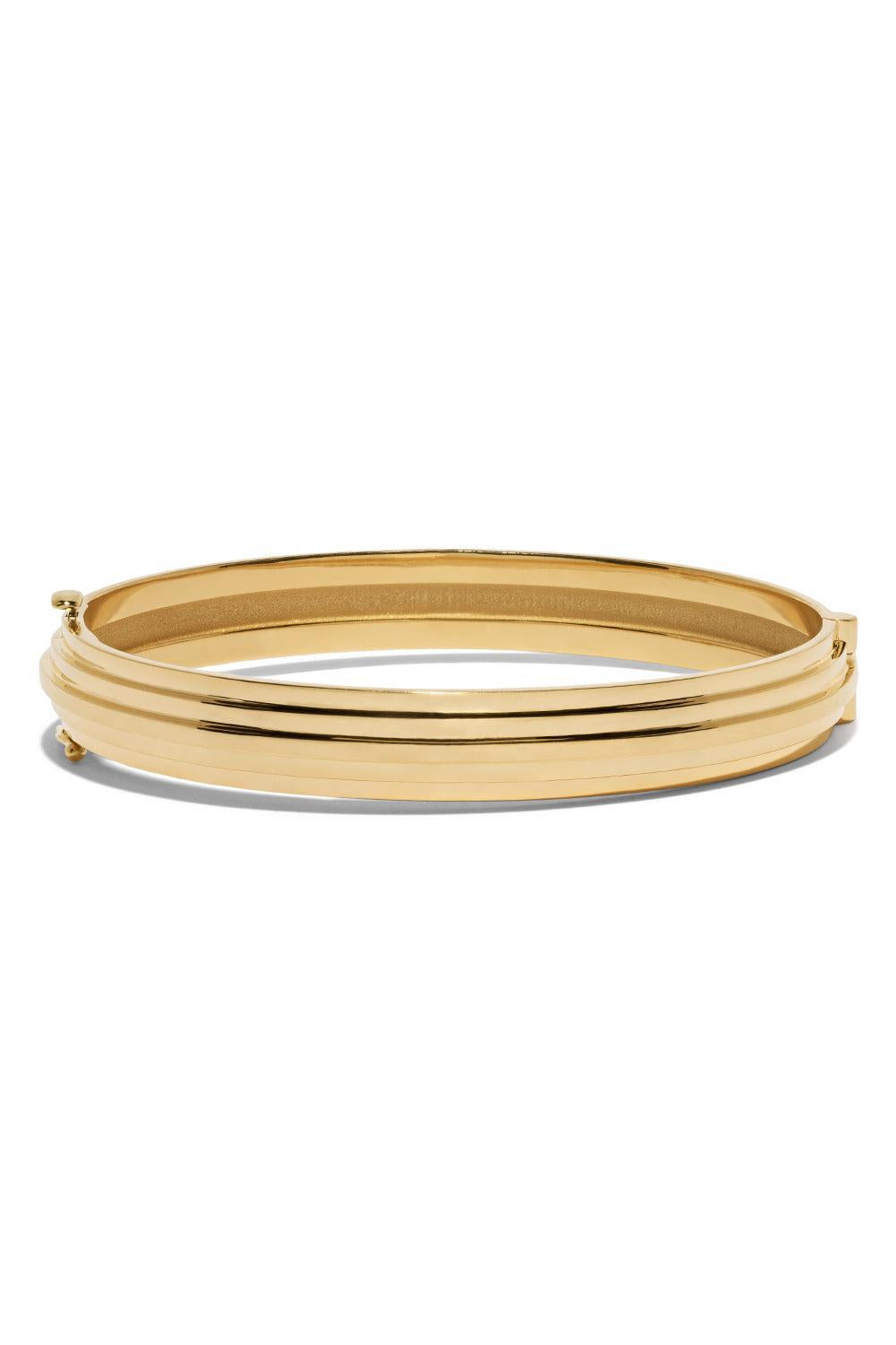 Five Tier Staircase Bare Bangle Bracelet-YELLOW GOLD-SMALL-JEWELRYFINE JEWELBRACELET O-AZLEE
