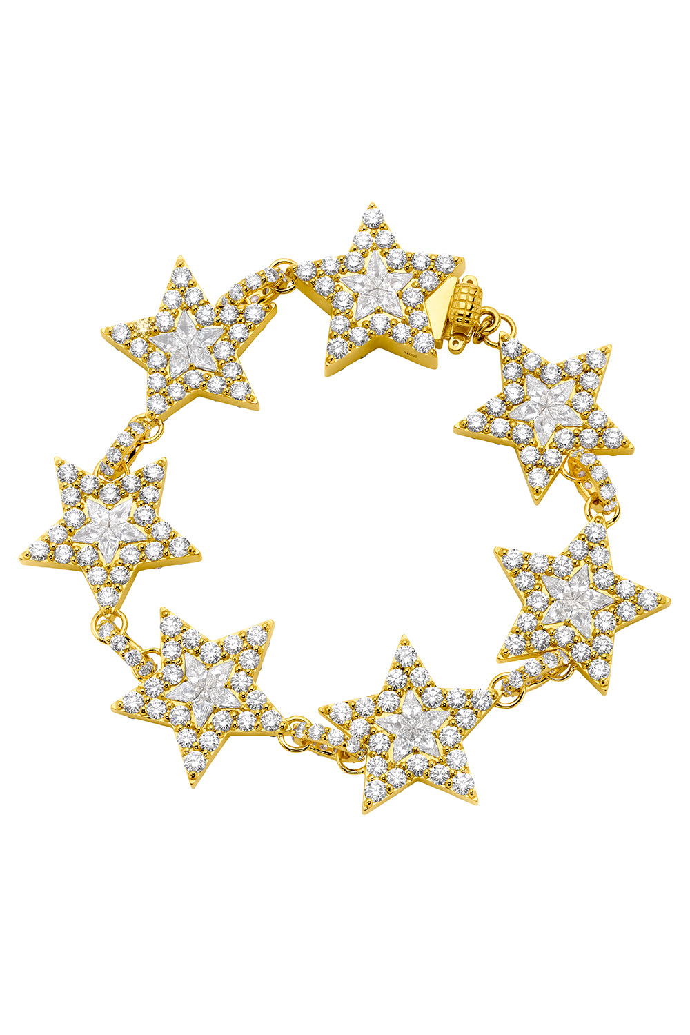 Diamond Double Sided Star Bracelet