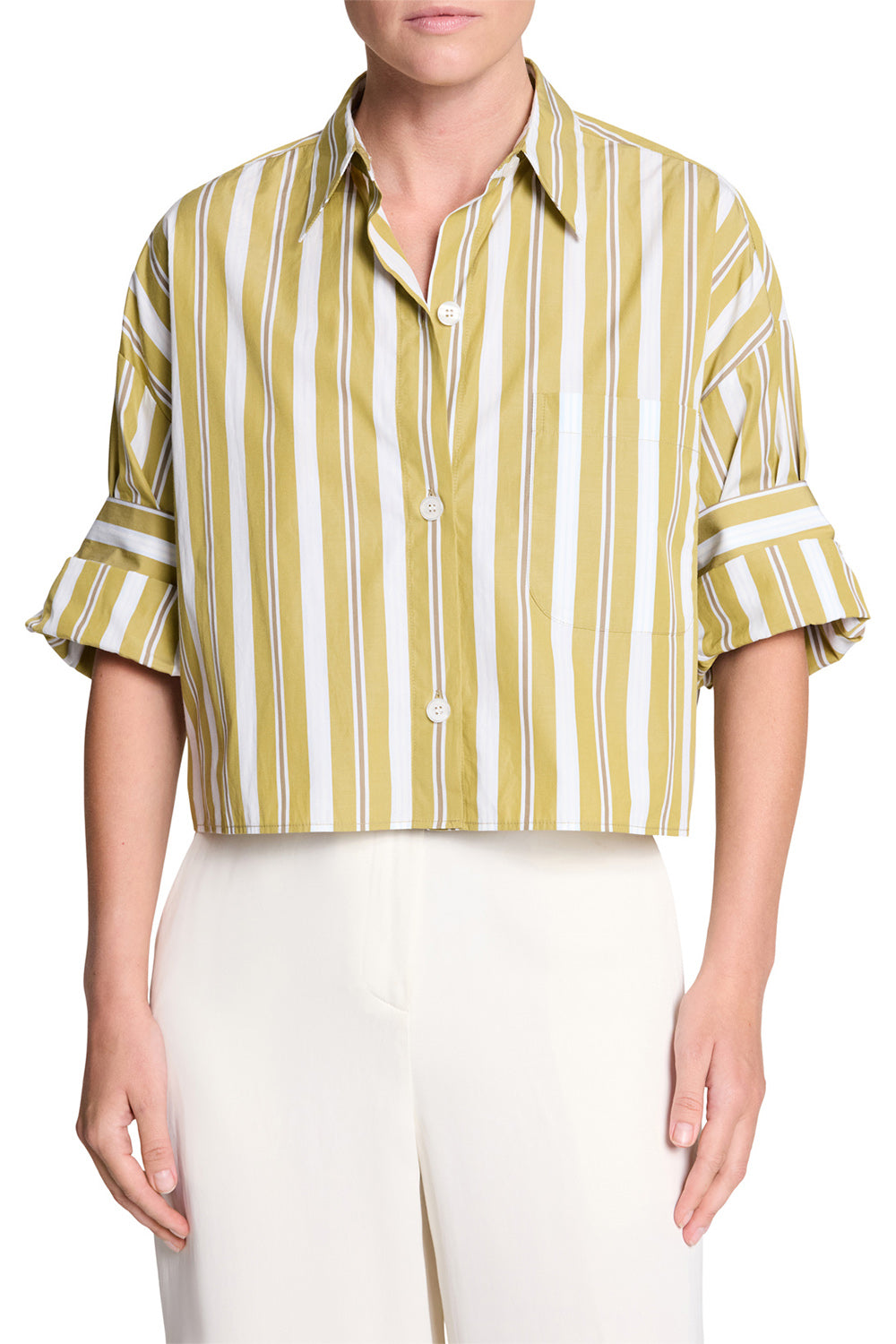 Next Ex Top - Kelp Multi-GREEN-P-CLOTHINGTOPBLOUSE-TWP