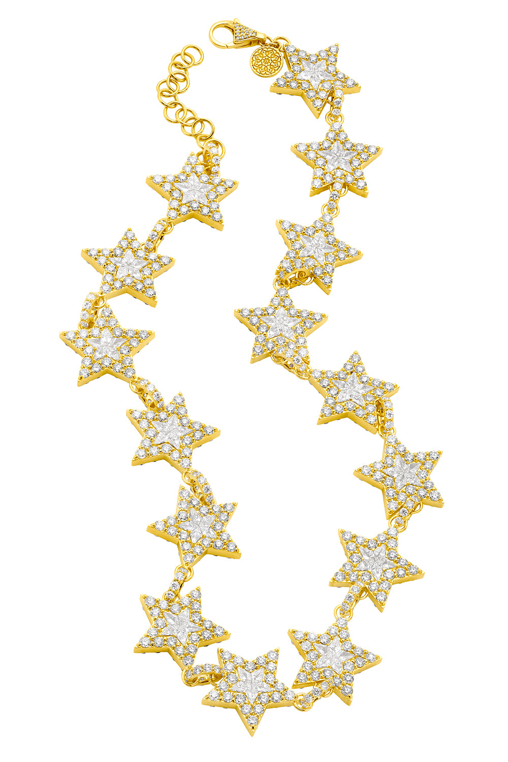 Diamond Double Sided Star Necklace