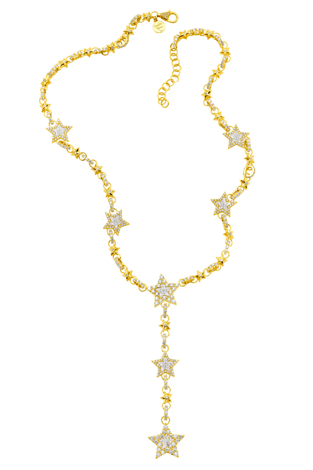 Diamond Star Rosary Necklace