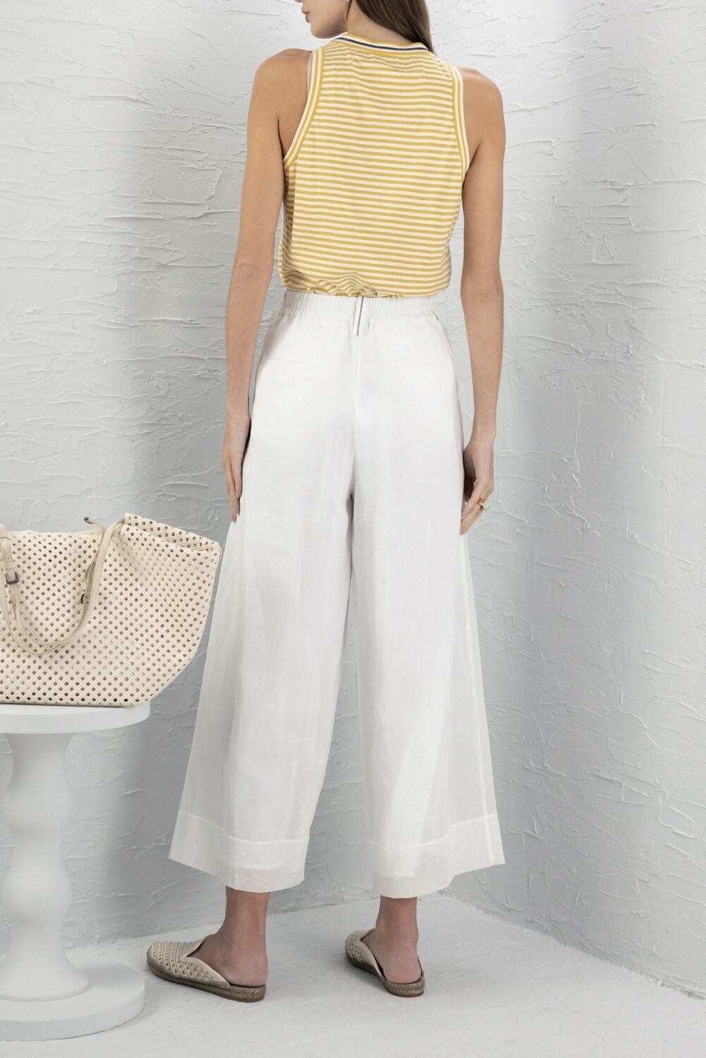 Sparkling Stripe Tank Top-STRIPE-XS-CLOTHINGTOPTANK-BRUNELLO CUCINELLI