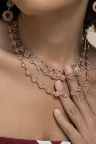 Diamond Opera Chain Necklace-ROSE GOLD-36-JEWELRYFINE JEWELNECKLACE O-COOMI