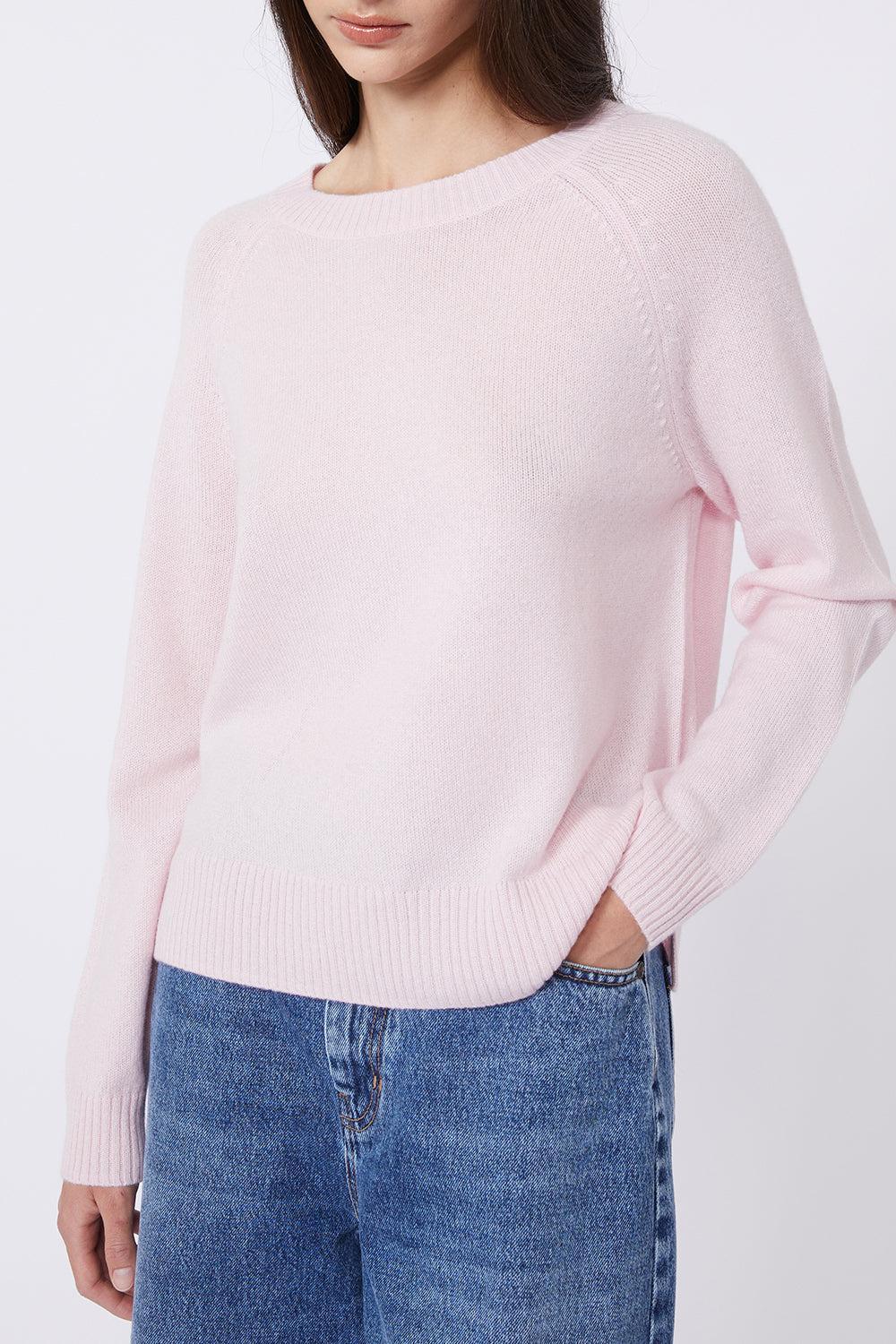 Long Sleeve Sweater - Pink-PINK-XS-CLOTHINGTOPSWEATER-MAX MARA