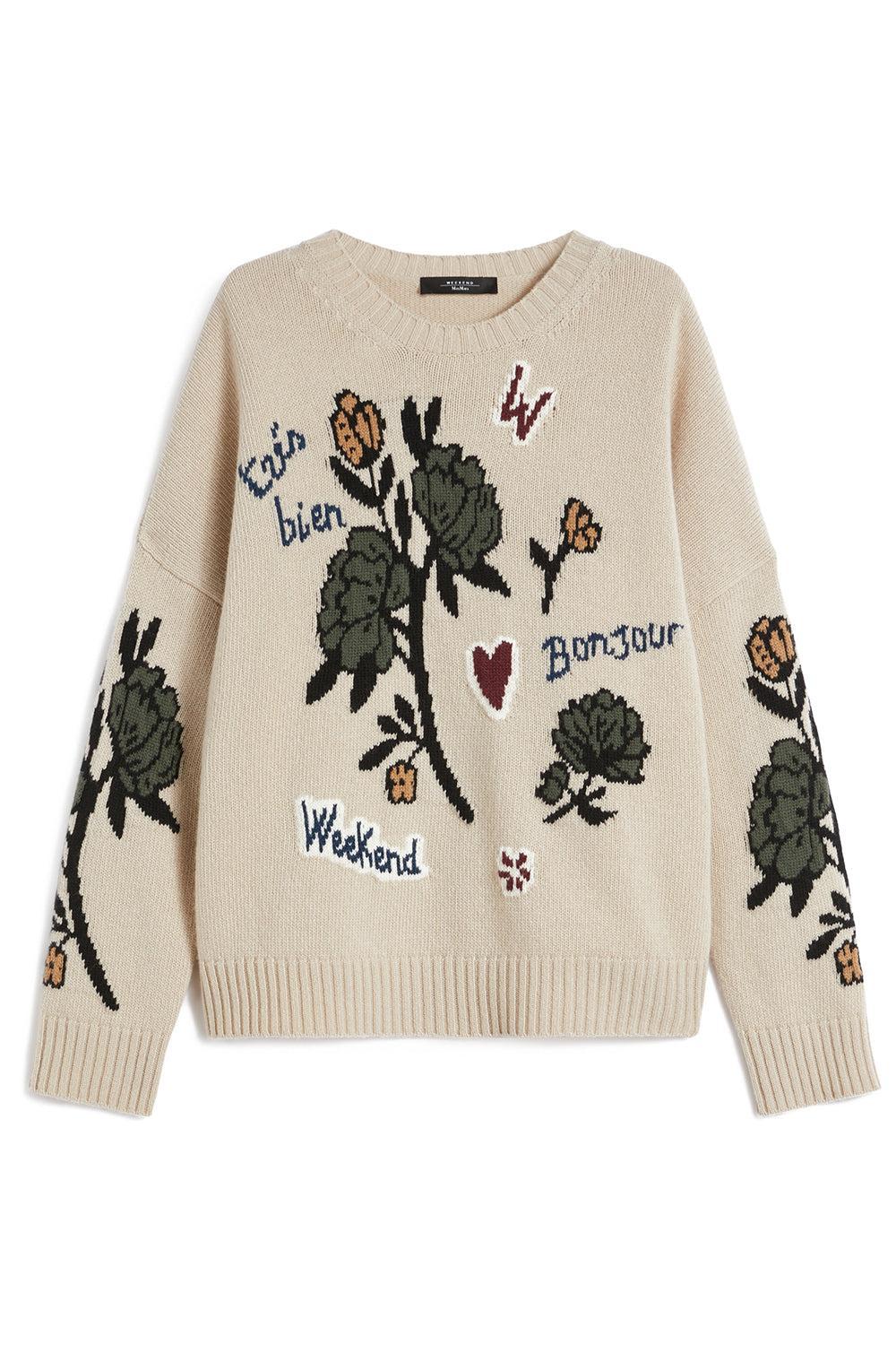 Pavidi Sweater-ECRU-XS-CLOTHINGTOPSWEATER-MAX MARA