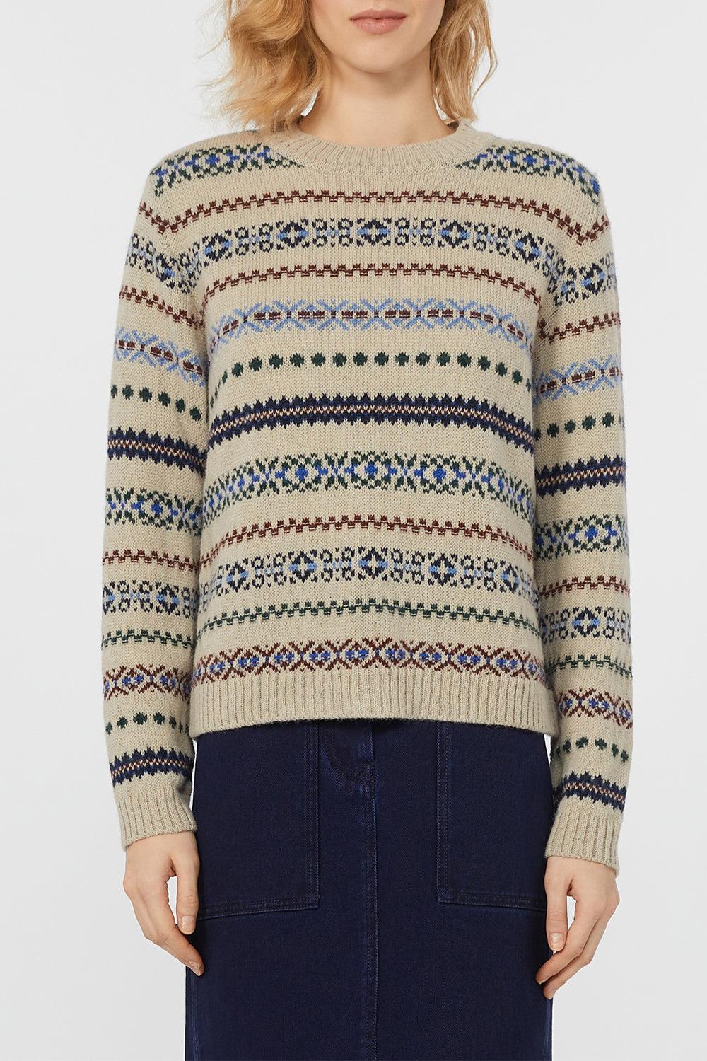 Quirite Sweater-ECRU-XS-CLOTHINGTOPSWEATER-MAX MARA