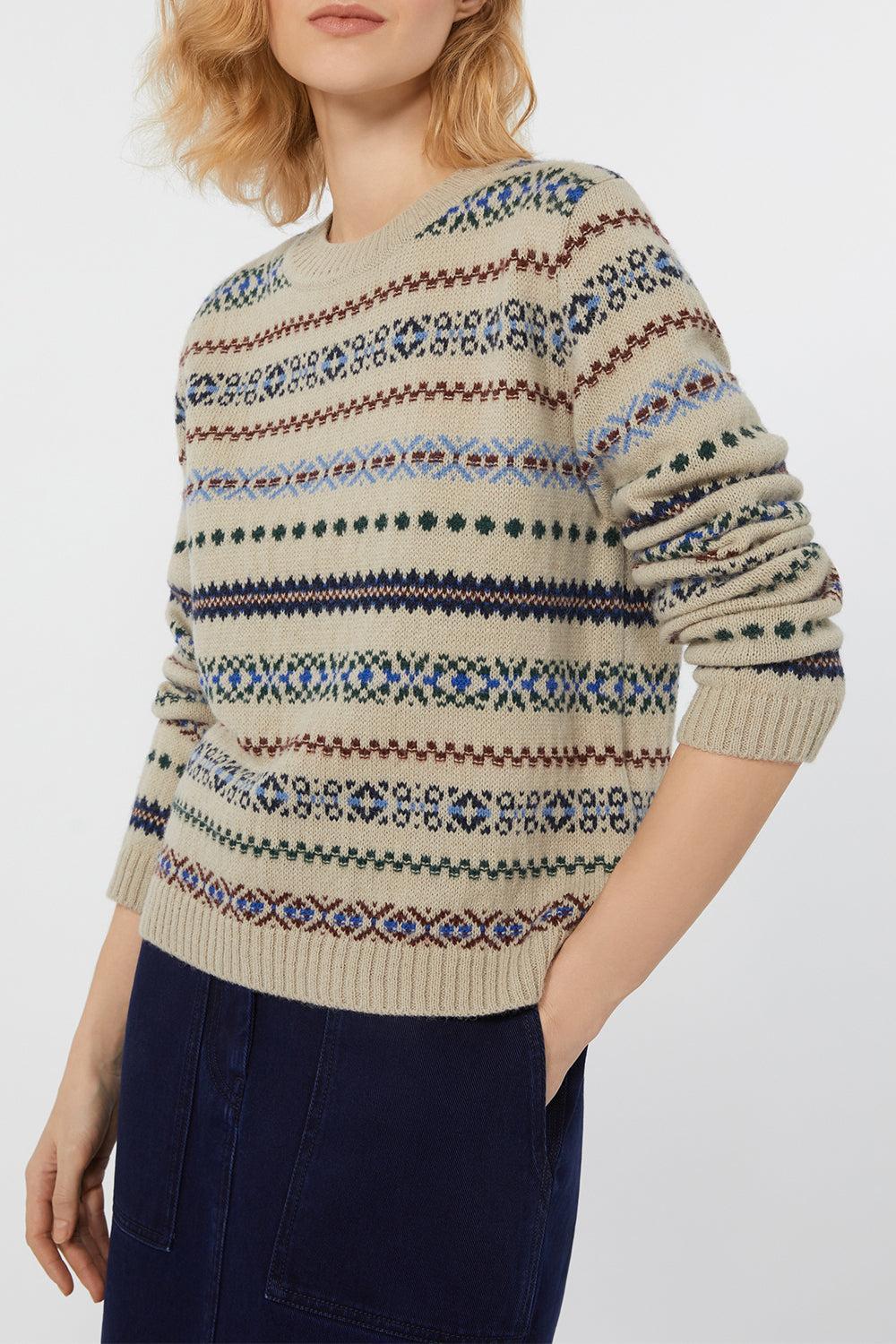 Quirite Sweater-ECRU-XS-CLOTHINGTOPSWEATER-MAX MARA
