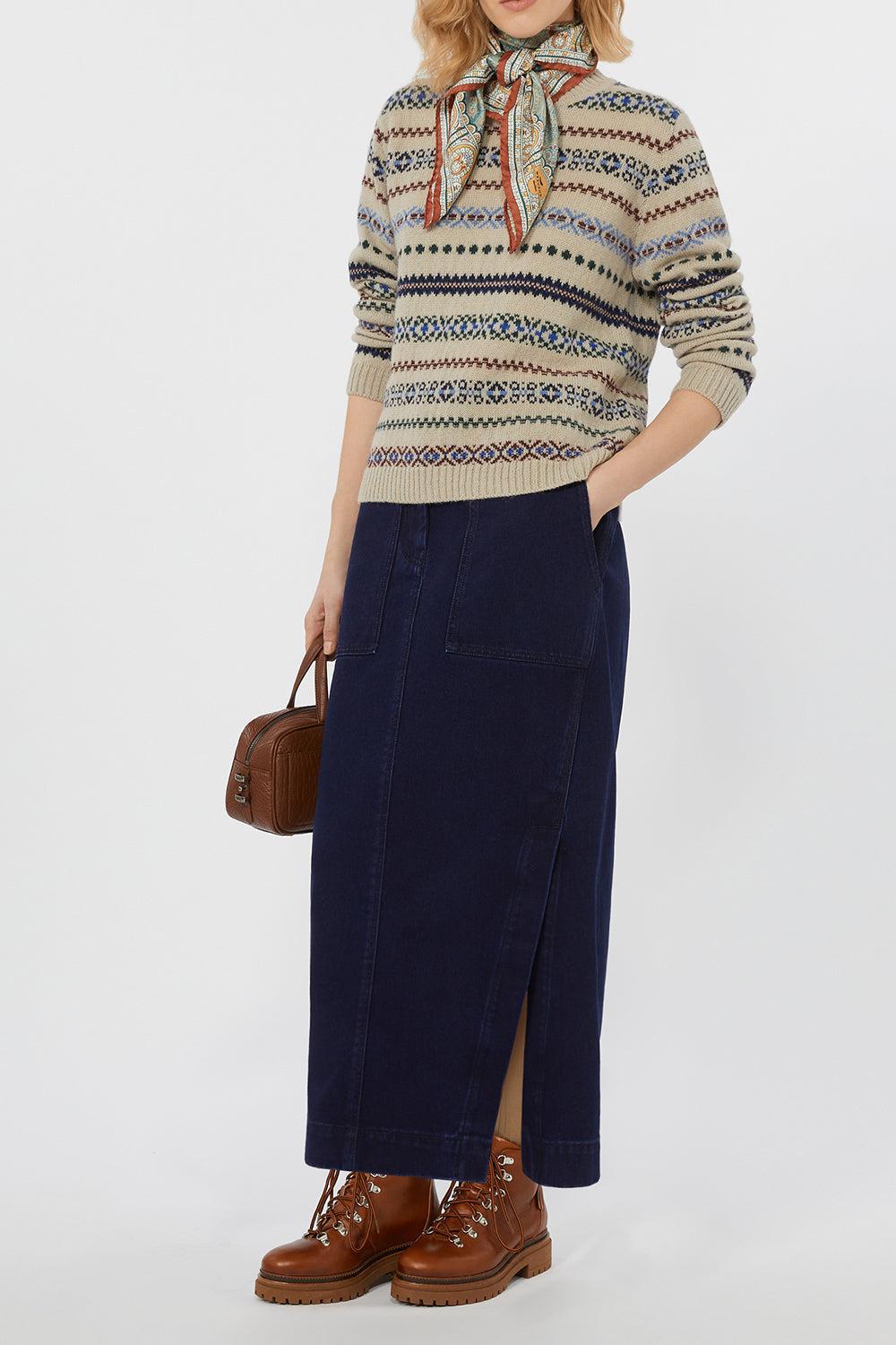 Quirite Sweater-ECRU-XS-CLOTHINGTOPSWEATER-MAX MARA