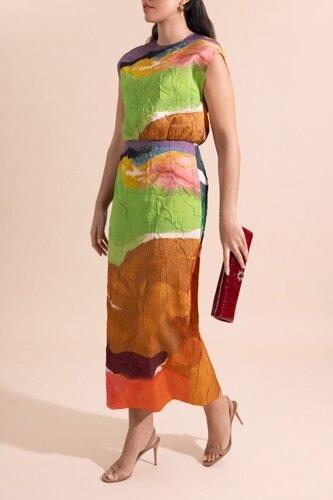 Inez Pencil Skirt-GEOMETRC-2-CLOTHINGSKIRTMIDI-ULLA JOHNSON