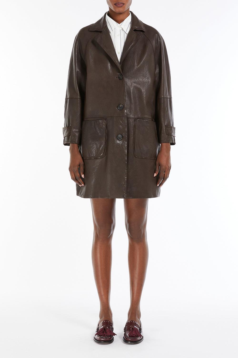 Leather Trench-BROWN-2-CLOTHINGCOATLEATHER-MAX MARA