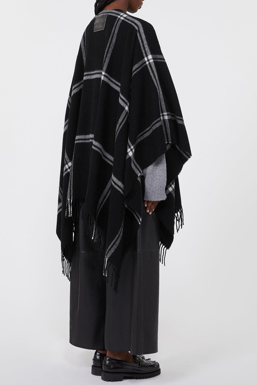 Garda Cloak-BLACK-O/S-CLOTHINGTOPPONCHO-MAX MARA