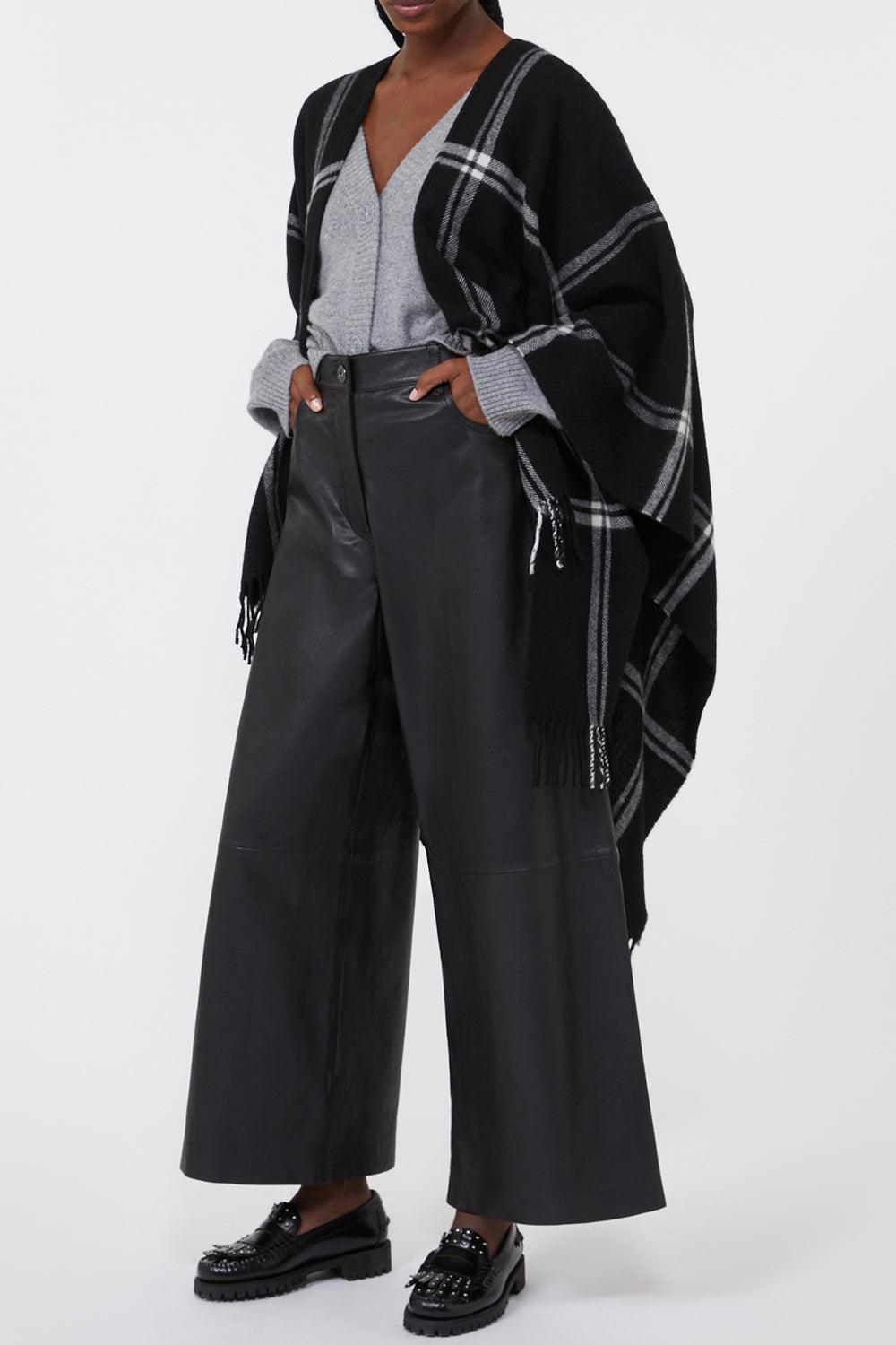 Garda Cloak-BLACK-O/S-CLOTHINGTOPPONCHO-MAX MARA