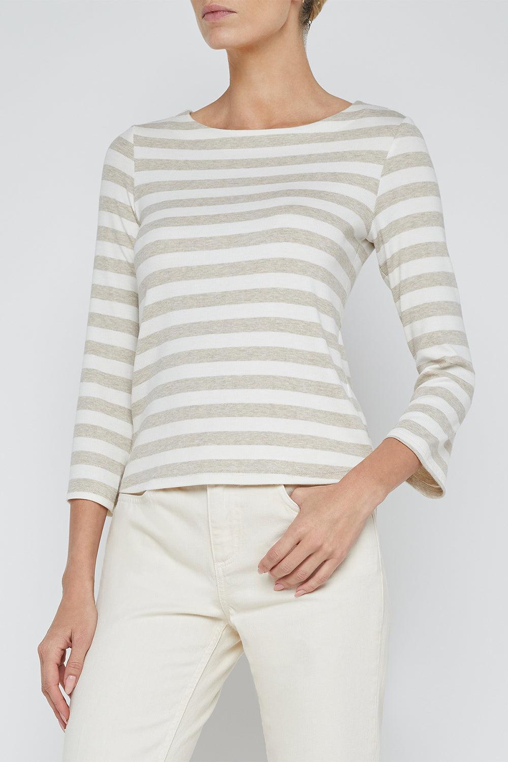 Lucille Shirt-IVORMARB-XS-CLOTHINGTOPKNITS-L'AGENCE