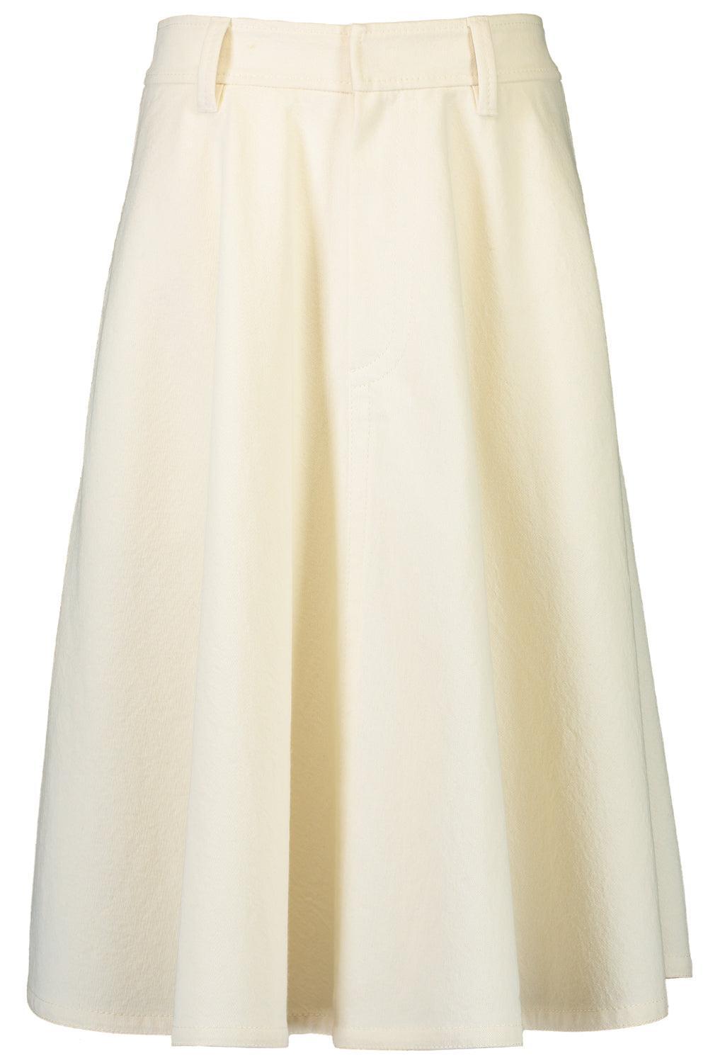 Creased A-Line Midi Skirt-CREAM-38-CLOTHINGSKIRTMIDI-BRUNELLO CUCINELLI
