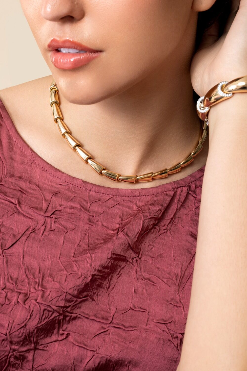 Calla Midi Necklace-ROSE GOLD-JEWELRYFINE JEWELNECKLACE O-VHERNIER
