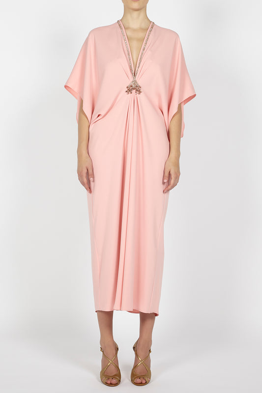 Embellished Kaftan Midi Dress