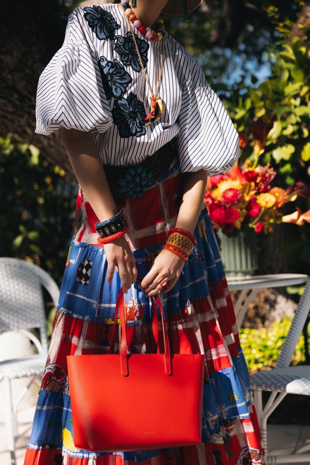 Small Zip Tote - Flamma Ballerina-FLAMBLRN-O/S-HANDBAGTOTES-MANSUR GAVRIEL