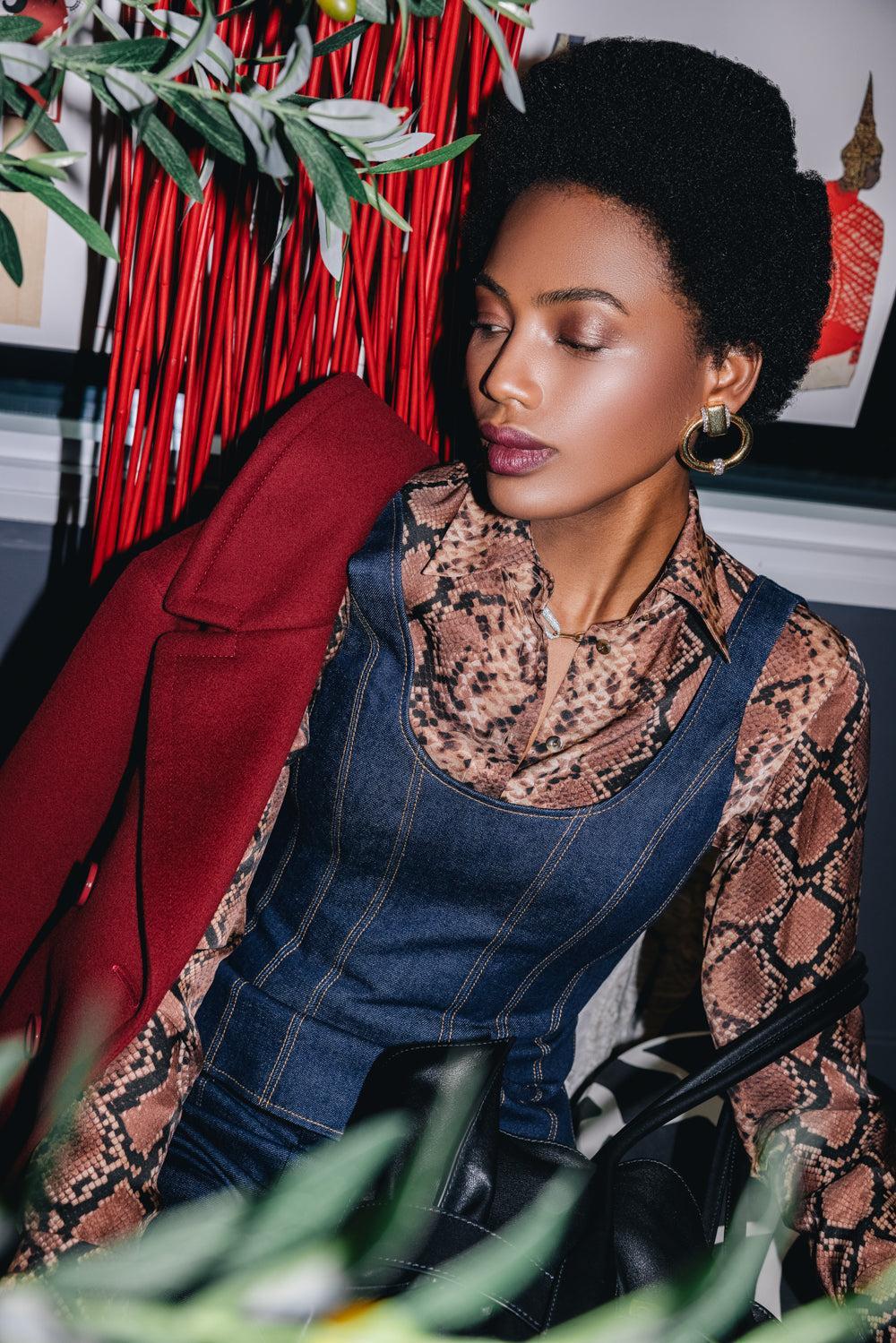 Diamond Hammered Doorknocker Earrings-YELLOW GOLD-JEWELRYFINE JEWELEARRING-DAVID WEBB