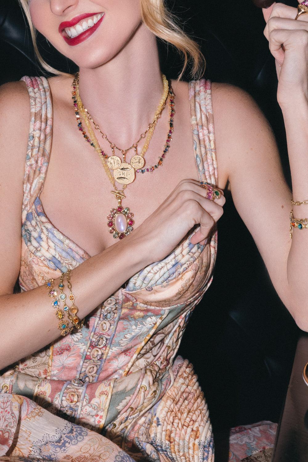 Yellow Gold Element Necklace-YELLOW GOLD-JEWELRYFINE JEWELNECKLACE O-FOUNDRAE