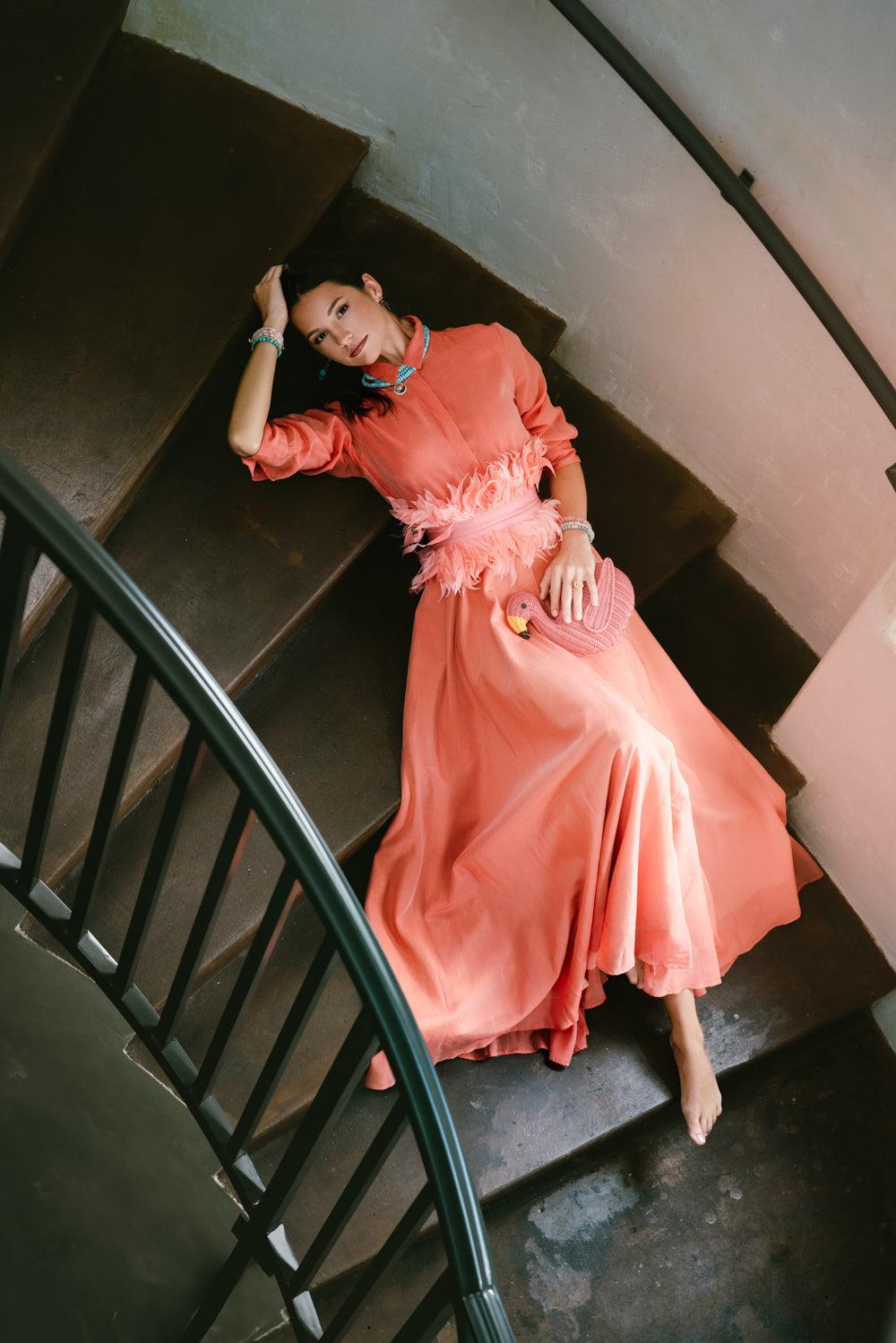 JUSTIN FLAMINGO CLUTCH | SERPUI – Marissa Collections