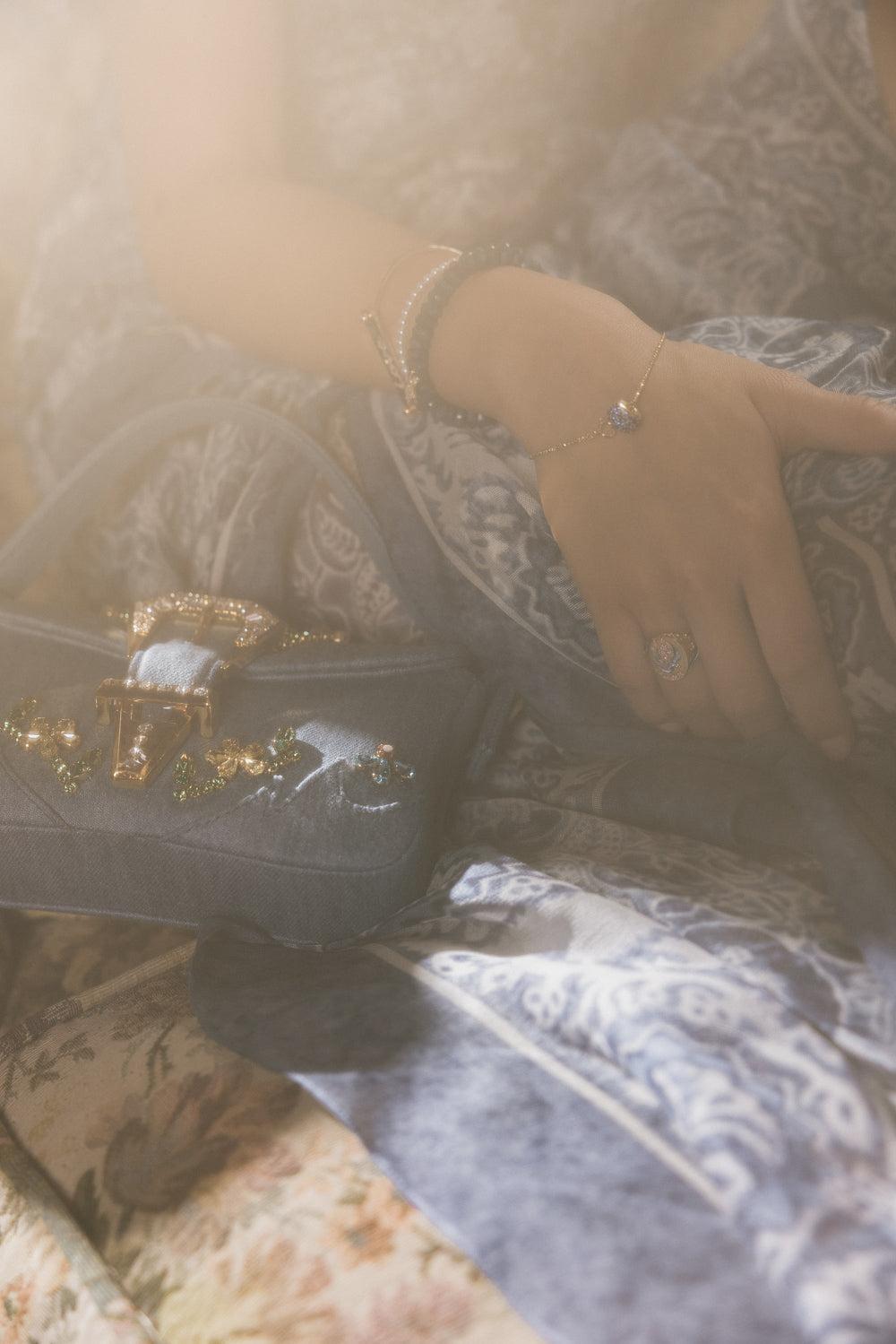 Abacus Rondel Rock Bracelet-YELLOW GOLD-JEWELRYFINE JEWELBRACELET O-ROBINSON PELHAM