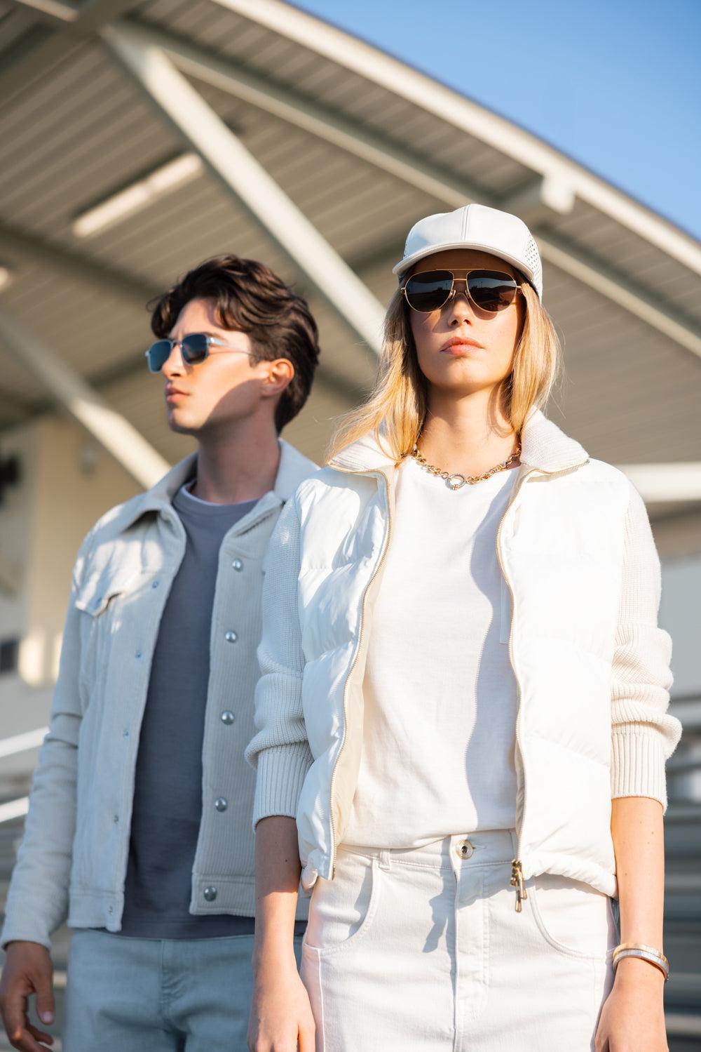 Minimalist Full Rim Aviator - Gold Grey-GLD/GREY-O/S-ACCESSORIESUNGLASSES-BOTTEGA VENETA