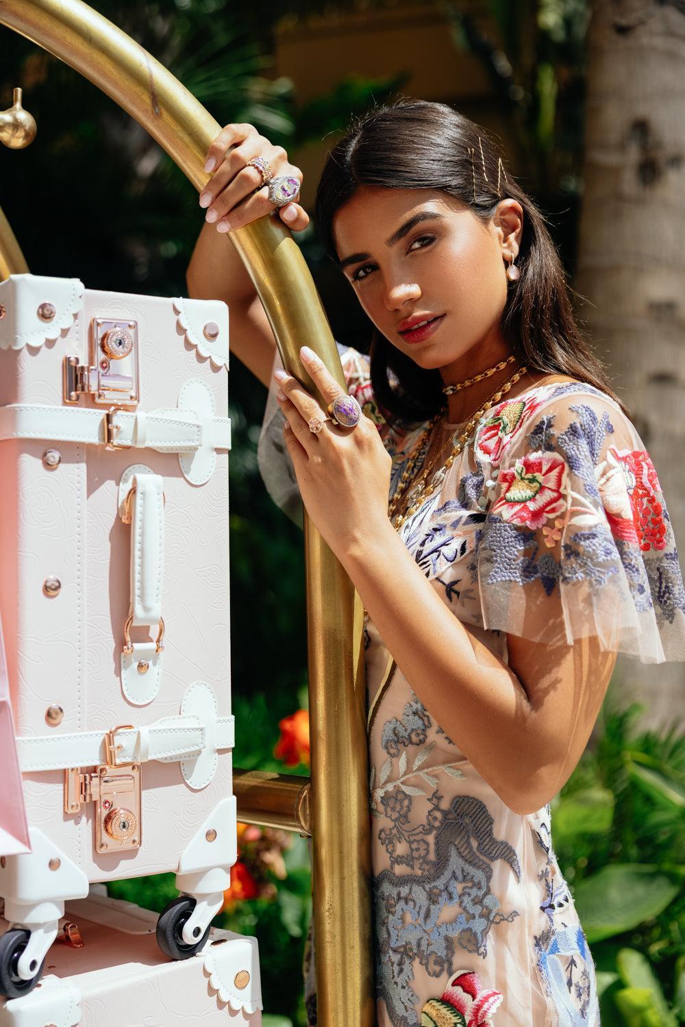 Oval Opal Diamond Ring-YELLOW GOLD-7.25-JEWELRYFINE JEWELRING-SYLVA & CIE