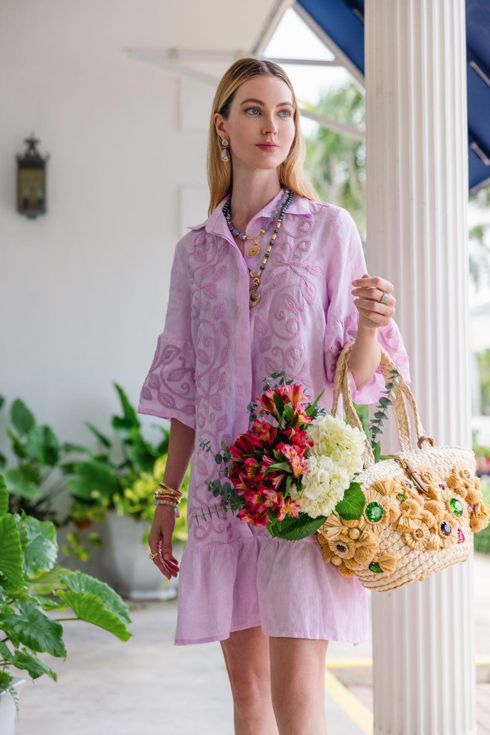 Enza Dress-PINK-XS-CLOTHINGDRESSCASUAL-TEMPTATION POSITANO