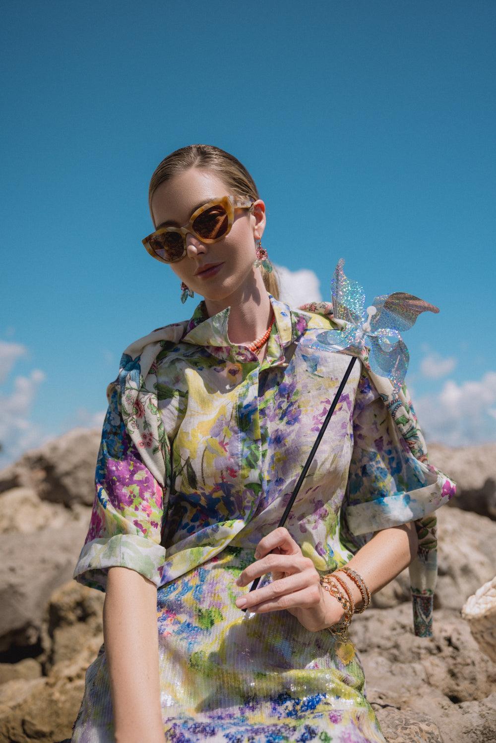 Small Classic Tourmaline Link Mixed Bracelet-YELLOW GOLD-JEWELRYFINE JEWELBRACELET O-IRENE NEUWIRTH JEWELRY