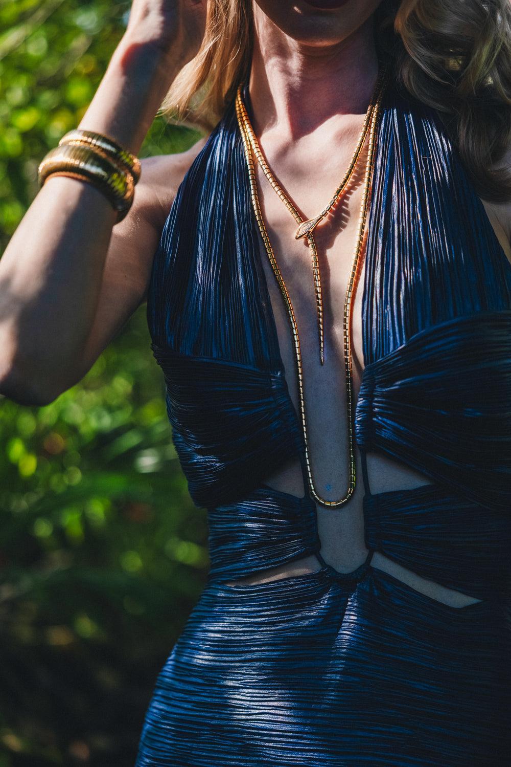 Wide Flat Golden Cuff Bracelet-YELLOW GOLD-JEWELRYFINE JEWELBRACELET O-SIDNEY GARBER