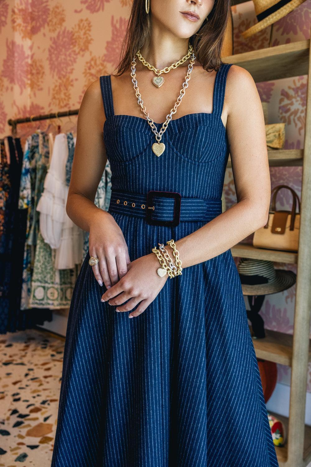 Florentine Finish Small Cuore Pendant-WHITE GOLD-JEWELRYFINE JEWELPENDANT-CAROLINA BUCCI