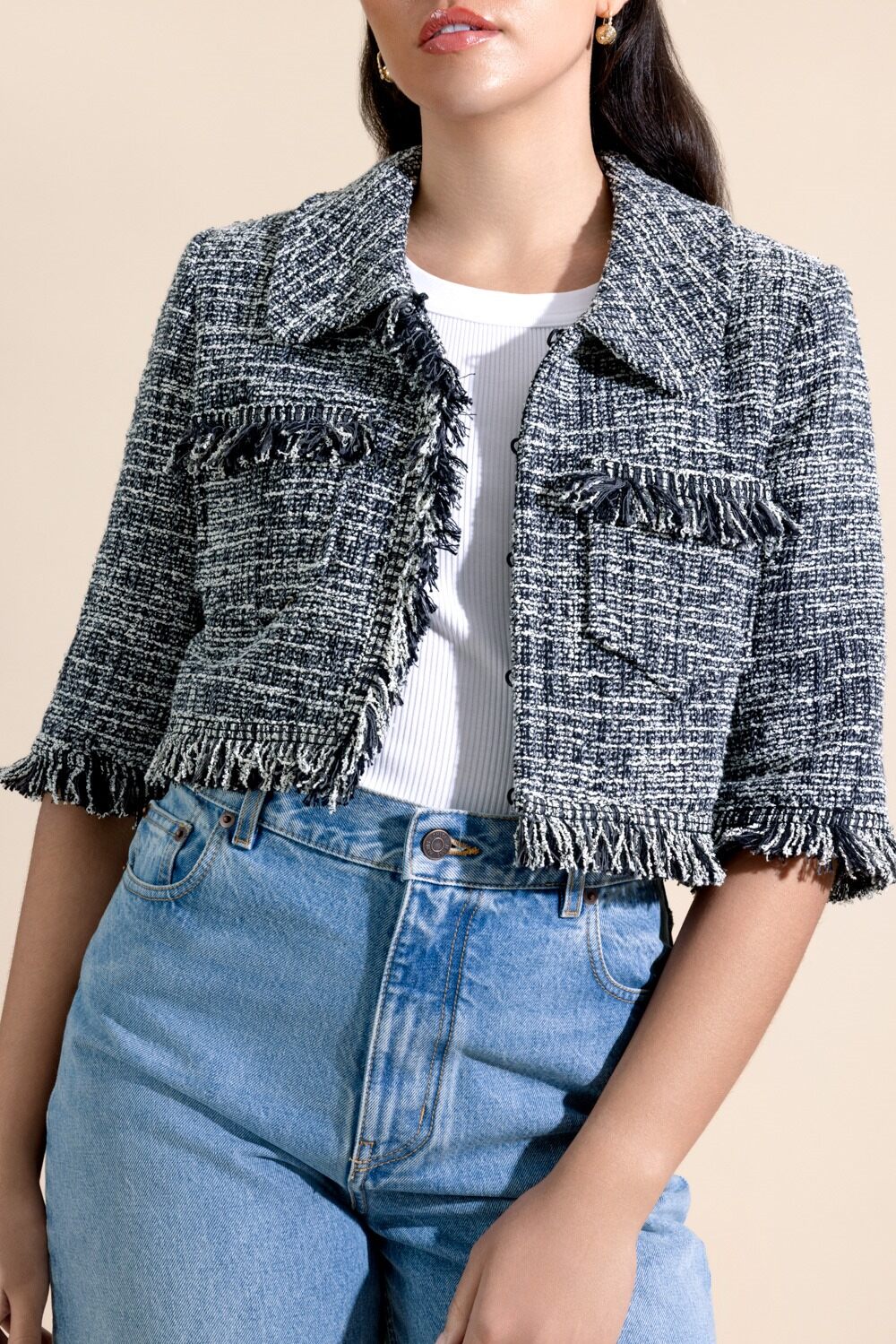 Half Sleeve Mini Jacket-NOVELTY-2-CLOTHINGJACKETBLAZERS-SMYTHE