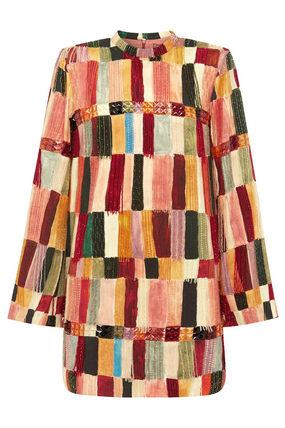 Majorelle Embellished Dress-MULTI-2-CLOTHINGDRESSCASUAL-ALEMAIS