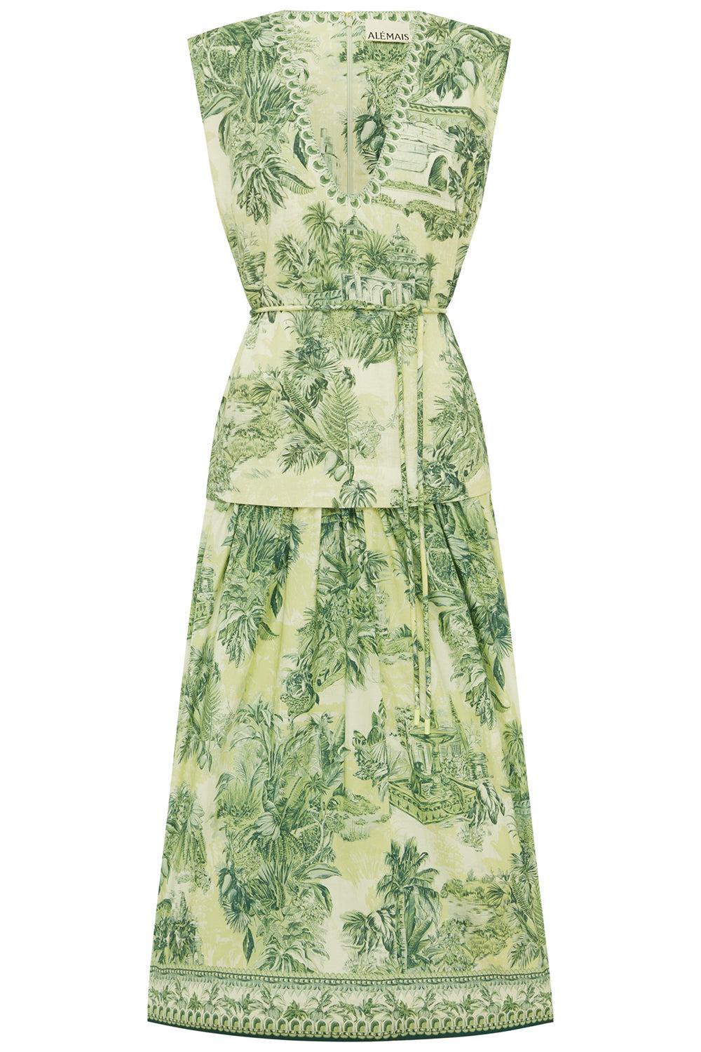 Sara Midi Dress-GREEN-2-CLOTHINGDRESSCASUAL-ALEMAIS