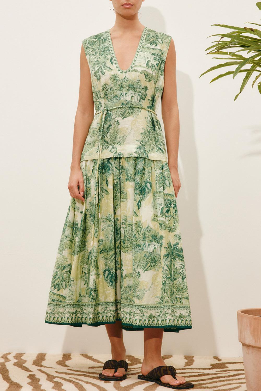 Sara Midi Dress-GREEN-2-CLOTHINGDRESSCASUAL-ALEMAIS