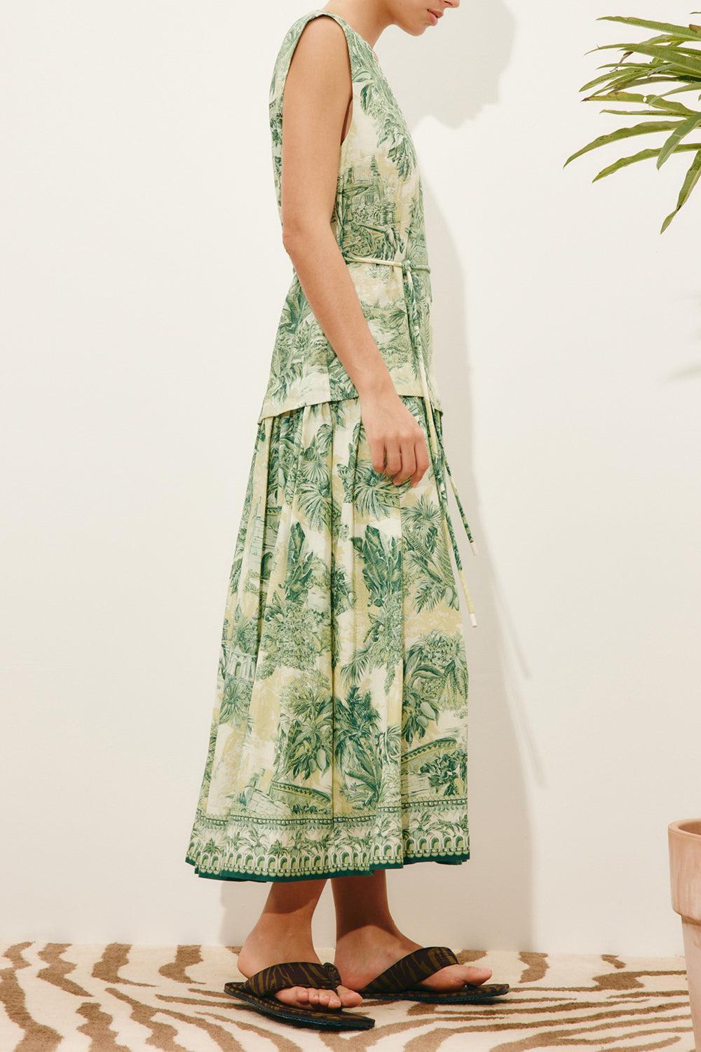 Sara Midi Dress-GREEN-2-CLOTHINGDRESSCASUAL-ALEMAIS