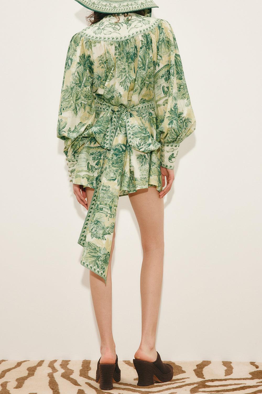 Sara Mini Dress-GREEN-2-CLOTHINGDRESSCASUAL-ALEMAIS