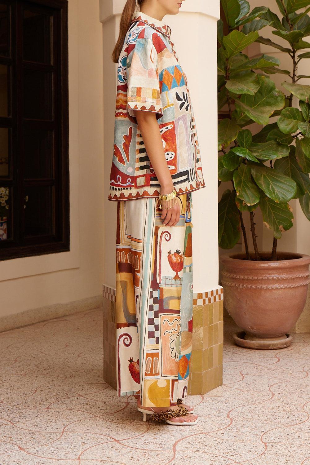 Michelle Silk Pant-MULTI-2-CLOTHINGPANTWIDE LEG-ALEMAIS