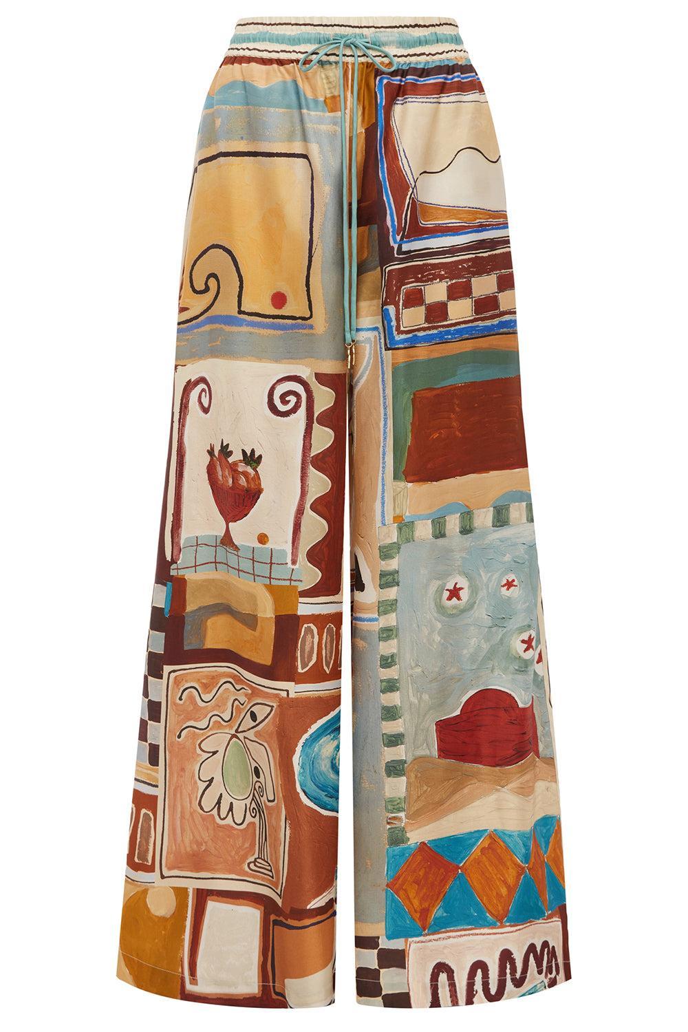 Michelle Silk Pant-MULTI-2-CLOTHINGPANTWIDE LEG-ALEMAIS