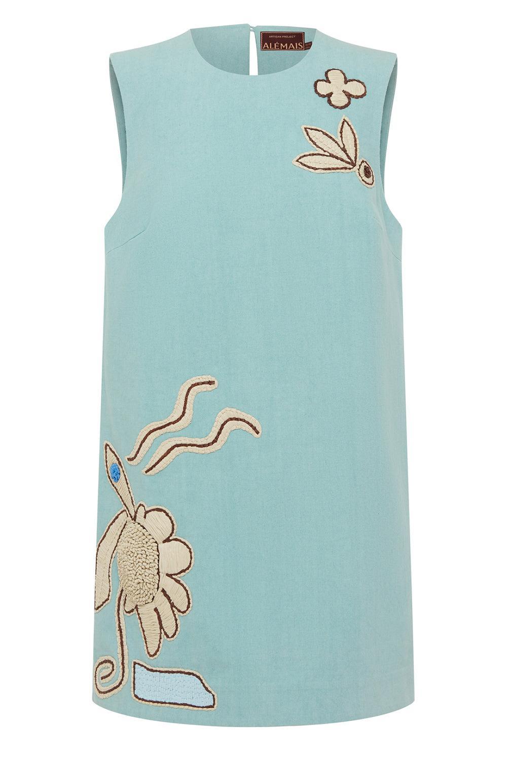 Azar Mini Dress-BLUE-2-CLOTHINGDRESSCASUAL-ALEMAIS