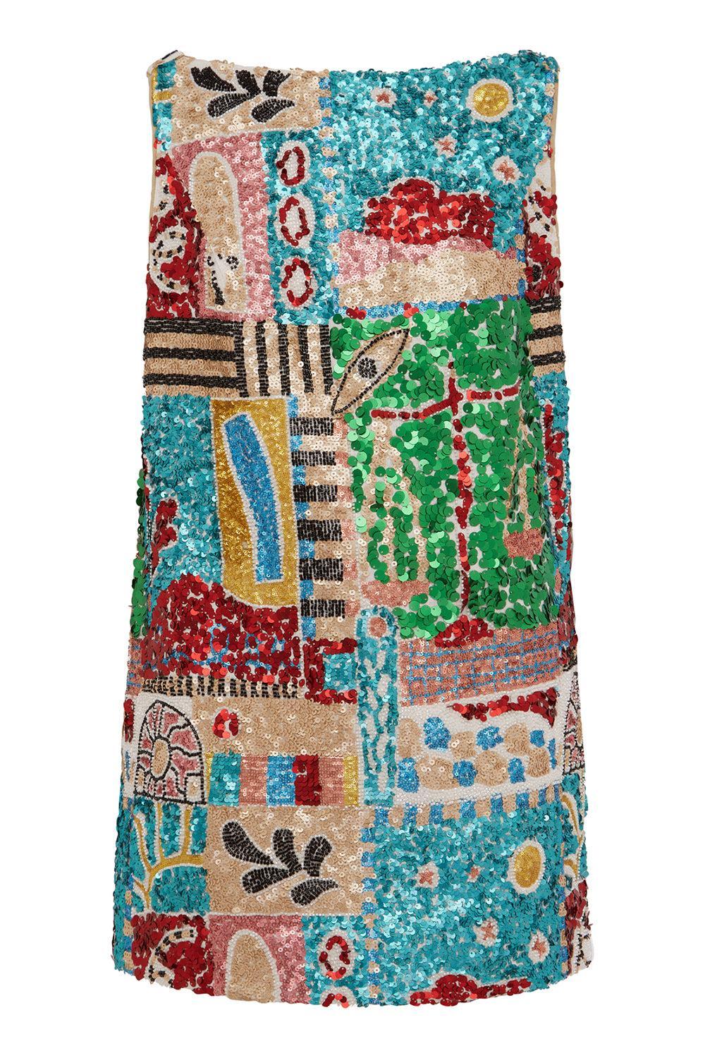 Jazz Embellished Mini Dress-MULTI-2-CLOTHINGDRESSCASUAL-ALEMAIS