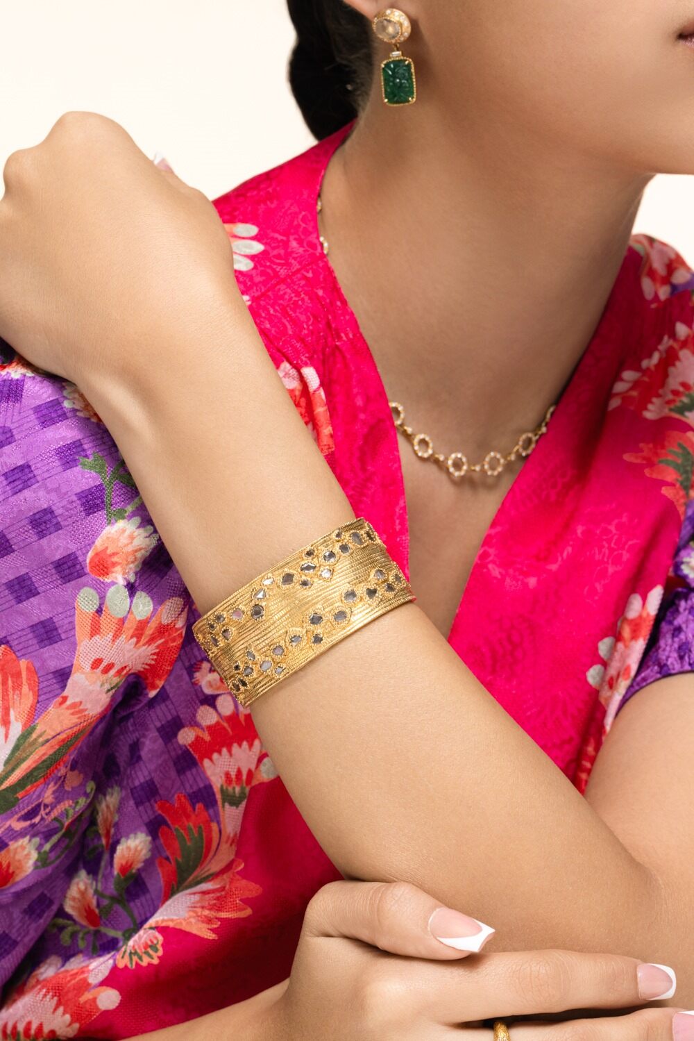 Diamond Eternity Cuff Bracelet-YELLOW GOLD-JEWELRYFINE JEWELBRACELET O-COOMI